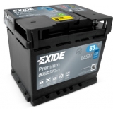 Autobaterie EXIDE Premium, 12V, 53Ah, 540A, EA530, Carbon Boost