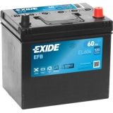 Autobaterie EXIDE Start-Stop EFB, 12V, 60Ah, 520A, EL604